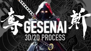 Gesenai (Original Character) // 3D/2D Art Process