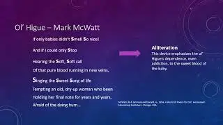 Analysis of Ol' Higue- Mark McWatt