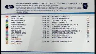 Carr.8 Premio: VERY ENTHUSIASTIC (2016 - 2018) (2&deg; TURNO) 08-01-2026