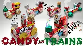 🎄Let's make Christmas Candy Treat Trains!