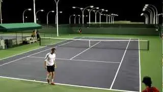 Andy Murray Practicing Serves 2012 BNP Paribas Open in HD
