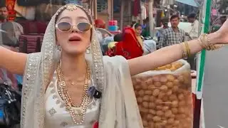 Beautiful Thai girl selling Pani puri | Pani puri | golgappe #streetfood #panipuri #reels #food 