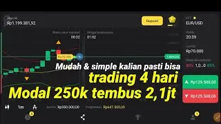 Cara Trading Binomo Bagi pemula, modal 250k profit 2,1jt dalam 4 hari