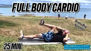 25 MIN FULL BODY CARDIO HIIT 🔥 Fat Burn Workout at Botany Bay (No Equipment)