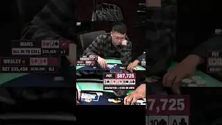 Wesley Makes A HUGE BLUFF ♤ $103k Pot #LivePoker #Poker #Holdem #TexasHoldem #PokerClips