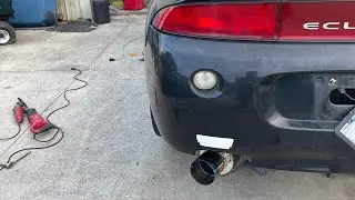 Got the HKS on the eclipse GST !!!