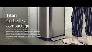 Titan Compacteur de D&eacute;chets, Poubelle de Cuisine