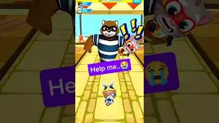 Hank Saved Tom | Big Raccoon 🦝 Talking Tom Hero Dash #shorts #talkingtom #talkingtomandfriends