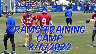 Scenes from L.A. Rams Training Camp at UC Irvine 8/6/2022 #larams #runitback
