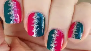 ELEGANT FESTIVE NAIL ART / Last Minute Red & Dark Green Nails