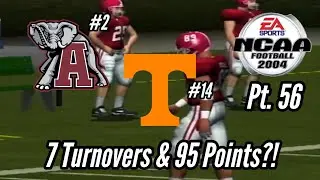 NCAA04 Alabama Crimson Tide Dynasty: Pt.56: 7 Turnovers and 95 points?!