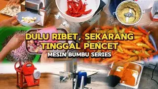 Bikin Bumbu Bubuk Kering Atau Bumbu Basah Mudah? Bisa Tinggal Pencet Pakai Mesin Bumbu Series Ini!