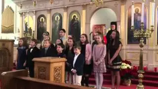 Apolitikion of St. Spyridon 2015, Greek School Students, Newport, RI USA