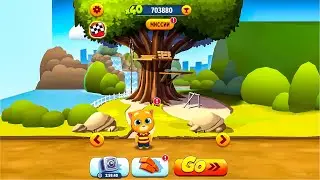 Ginger's Forest Fun Building | Talking Tom Gold Run on Windows 10 Mobile CONTINUUM (Lumia 950 XL)