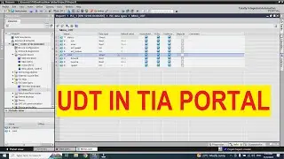 how to create UDT data type in TIA PORTAL #plc #programming