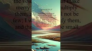 Bible Verse - Jeremiah(30:19) KJV, #Jesus #love #Bibleverse,#faith,#Grace