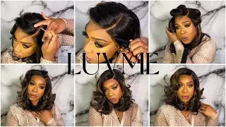 Brown Highlight Layered Wavy Bob Wig | Beginner Friendly | Pre-Everything | LUVME Hair