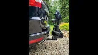 Thule T2 XTB Pro fat bike rack on a 2015 Volvo XC60, Tilt-Away feature.