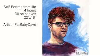 Time-lapse: 4-hour Self-Portrait from Life | The Big Painting Challenge UK
