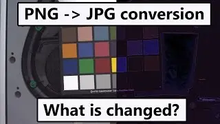 Edges and color change when converting a png to a jpg