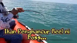 #44-Mancing Pakai Perahu Karet!. Perdana Mancing Dengan Perahu Karet Solar Marine