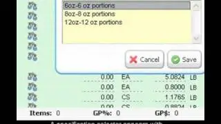 How to Utilize Food Inventory Item Specifications in Order Entry