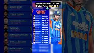 Fastest Fifties In T20 By a Indian Players 🥶💀🗿☠️ 😱#indiavsnewzealand #trendingshorts #cricket #short