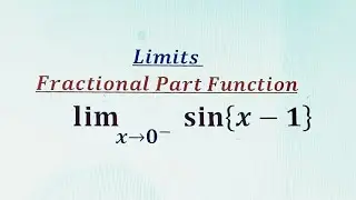 Limits involving fractional part function.