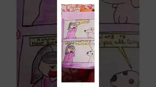 A COMIC STRIP ! ENGLISH HOLIDAY HOMEWORK #comic # DIY