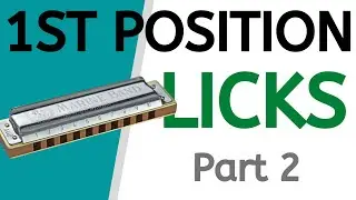 1st position blues harmonica licks (Part 2)