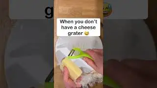 When you don&rsquo;t have cheese grater #lifehacks #cheese #cheesegrater #shorts #satisfying #homecooking