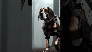 Friendly Devil Angel With Super Nose #shorts #beagle  #robot #mech #cgi #3dart #marvel #scifi
