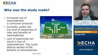 Changing public perception on nanomaterials - Abdelqader Sumrein and Jenny Holmqvist, ECHA
