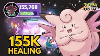 THIS CLEFABLE BUILD IS UNREAL! 155K HEALING🤯!! Pokémon Unite Gameplay