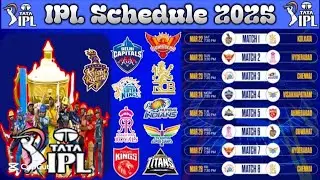IPL 2025 Schedule | IPL 2025 Time Table | IPL 18 season | IPL Venues 2025 |