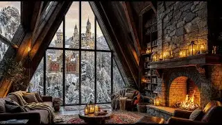 📚 Silent Night Reading Nook 🔥 Cozy Corner Ambience for Calm, Study & Sleep