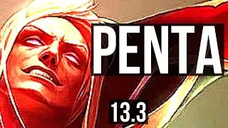 VLADIMIR vs TALON (MID) | Penta, 17/1/3, Legendary, 1.0M mastery | KR Master | 13.3
