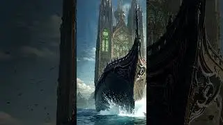 Cathedral Ship of the Eternal Seas ⛪🌊 Epic Fantasy Short | DannyUdineVisuals #shorts