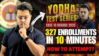 YODHA TEST SERIES | 327 Enrollments in 10 Minutes! CBSE 10 Boards 2025 | Abhishek Sir | Rankplus