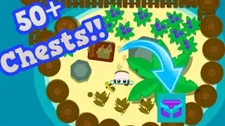 STARVE.IO HUGE 50+ TREASURE CHEST OPENING!! // Building An Island Base (Starve.io Update)