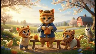 You Won't Believe! Mama Cat Trims Fur on the Farm and Makes Tiger Hat For Kittens At Home
