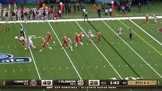 Ohio State DB Sevyn Banks Game 🔮Sealing Interception vs Clemson | 2021 College Fo