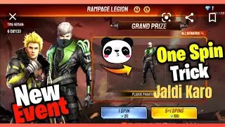 🤩FREE FIRE NEW RAMPAGE LEGION EVENT - ONE SPIN TRICK🙄 - 😍FREE FIRE NEW EVENT | SCARY GAMING