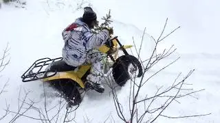 40 $ YTM200 DRIFT KING, Best 3 wheeler ever! (snowday PART 2)