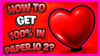 How to get 100% in Paper.io 2 using Heart Skin?