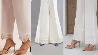 👖 Latest White Trouser & Capri Designs | Pant Palazzo & Lace Winter Styles 2025 👖