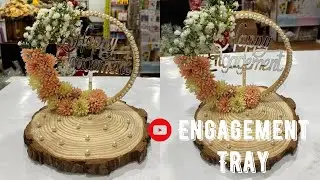 DIY Wood Log Engagement Tray Ideas &ndash; Rustic & Elegant! #EngagementTrayDIY #RusticDecor #diywedding