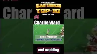 Charlie Ward Top-10 1990s QB College Football FSU #shorts