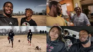 Home for Christmas Break | Conditioning for Spring Football Season | College Football Vlog