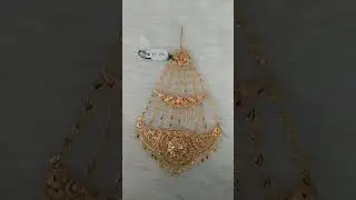 Gold Jhumar Designs For Bride | Gold Pasha | Gold Side Maang Tikka